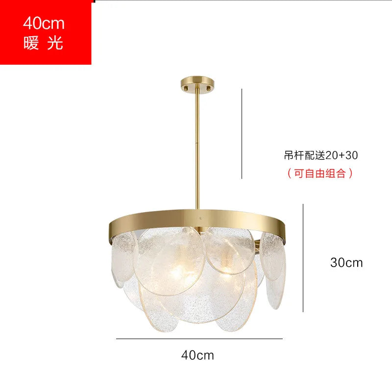 Afralia™ Glass Copper LED Pendant Light: Luxury Nordic Design for Home Decor