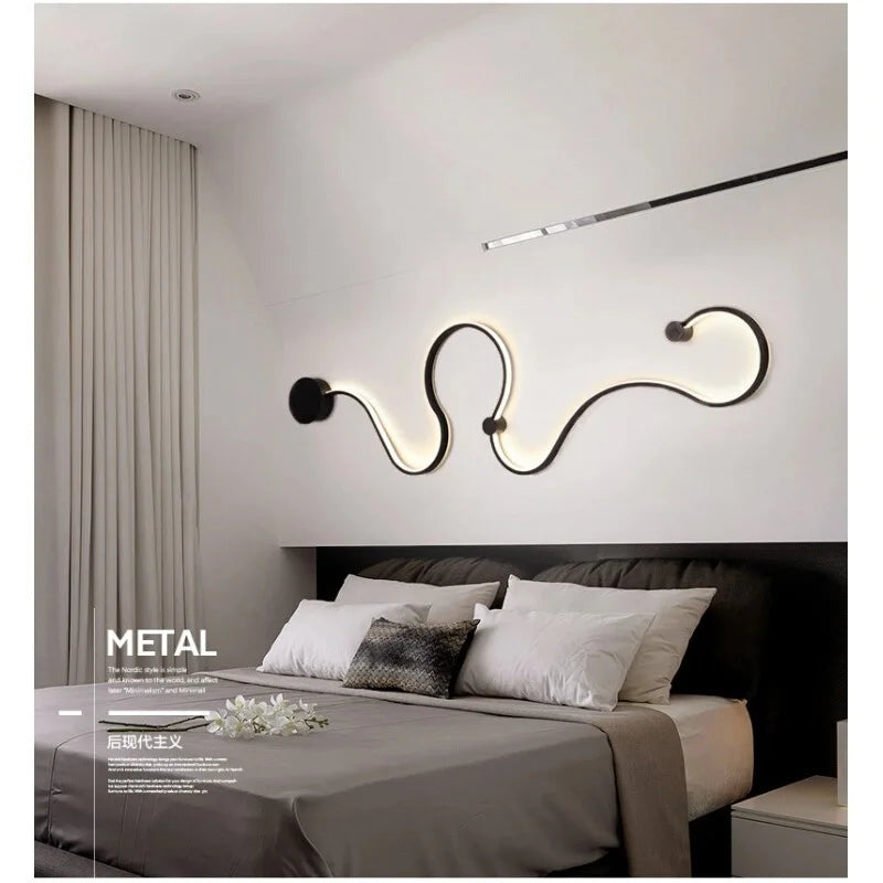 Afralia™ Iron Body LED Wall Lamp for Bedroom, Living Room, Study - Modern Sconce Fixture