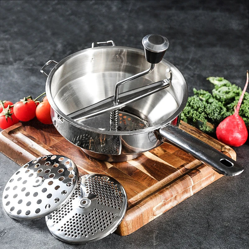 Afralia™ Stainless Steel Potato Masher & Food Grinder - Kitchen Accessory