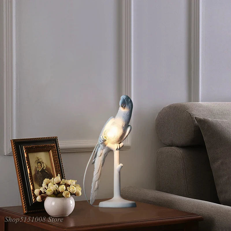 Afralia™ Parrot Table Lamp for Nordic Home Decor Lighting