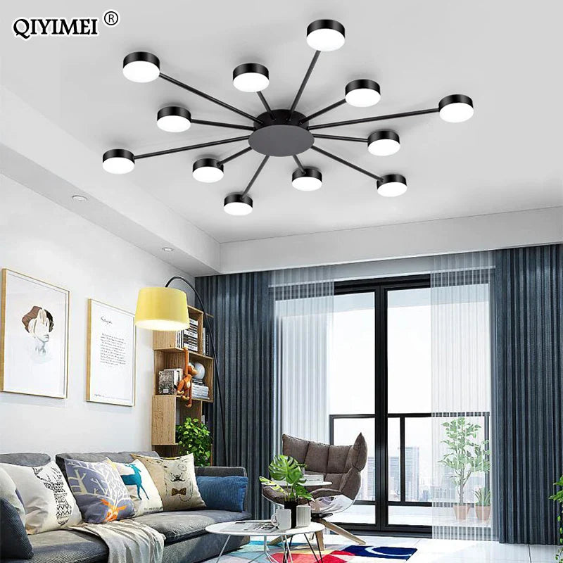 Afralia™ LED Chandelier Lights: Modern, Creative Home Indoor Lighting Fixtures for Living Room, Bedroom, Kitchen
