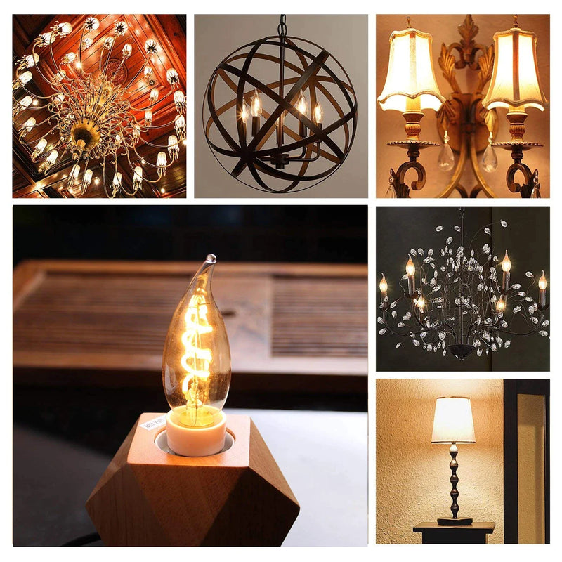 Afralia™ Retro Spiral LED Filament Bulb Dimmable 3W 2200K Vintage Lamps