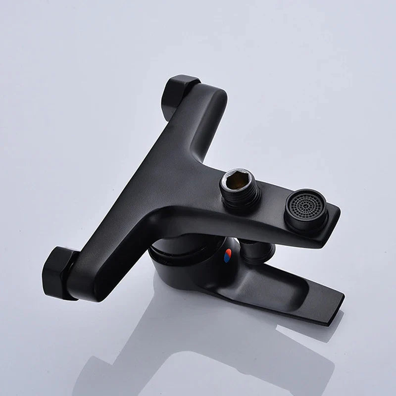 Afralia™ Rain Shower Set Mixer Tap with Hand Shower Wall Mount Bathtub Faucet