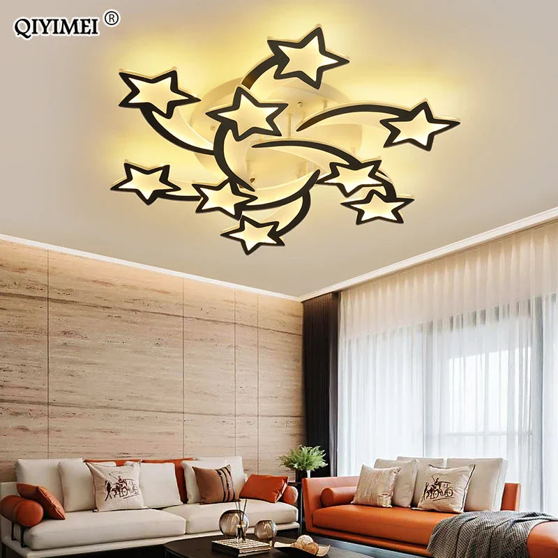 Afralia™ LED Chandelier: Modern Dimmable Indoor Lighting for Bedroom, Hall, Living Room