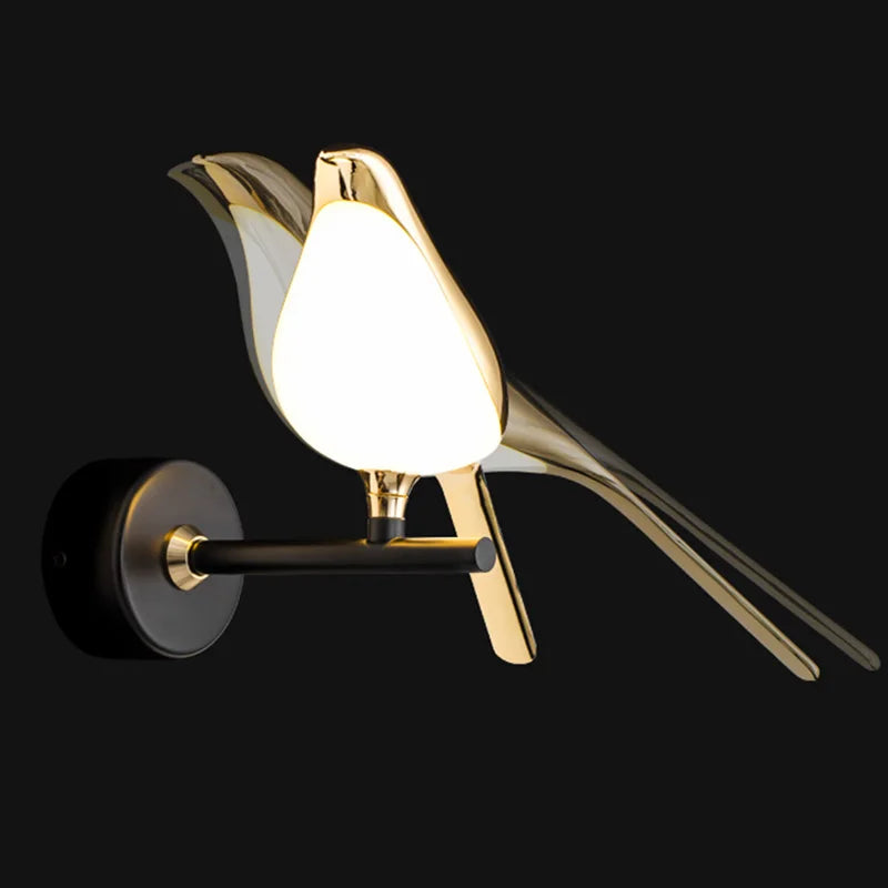 Afralia™ Magpie LED Wall Lamp | Indoor Home Lighting for Living Room Bedside Kitchen Mirror