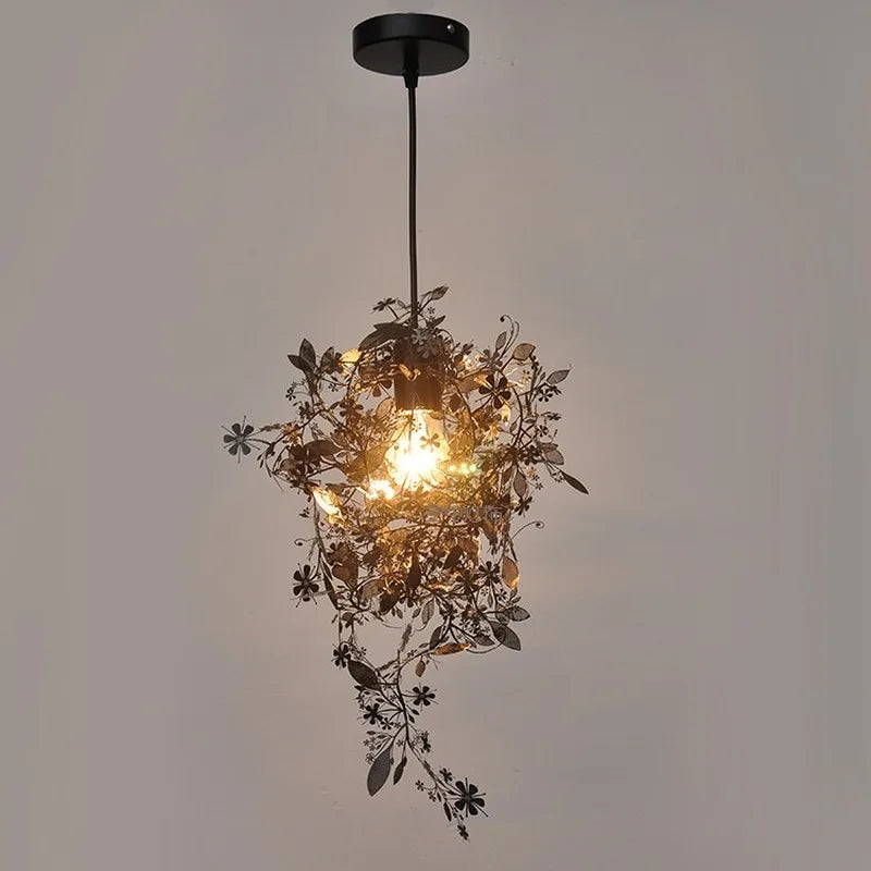 Afralia™ Stainless Steel Silhouette Pendant Lights Handmade Lustre Lamp for Home Decor