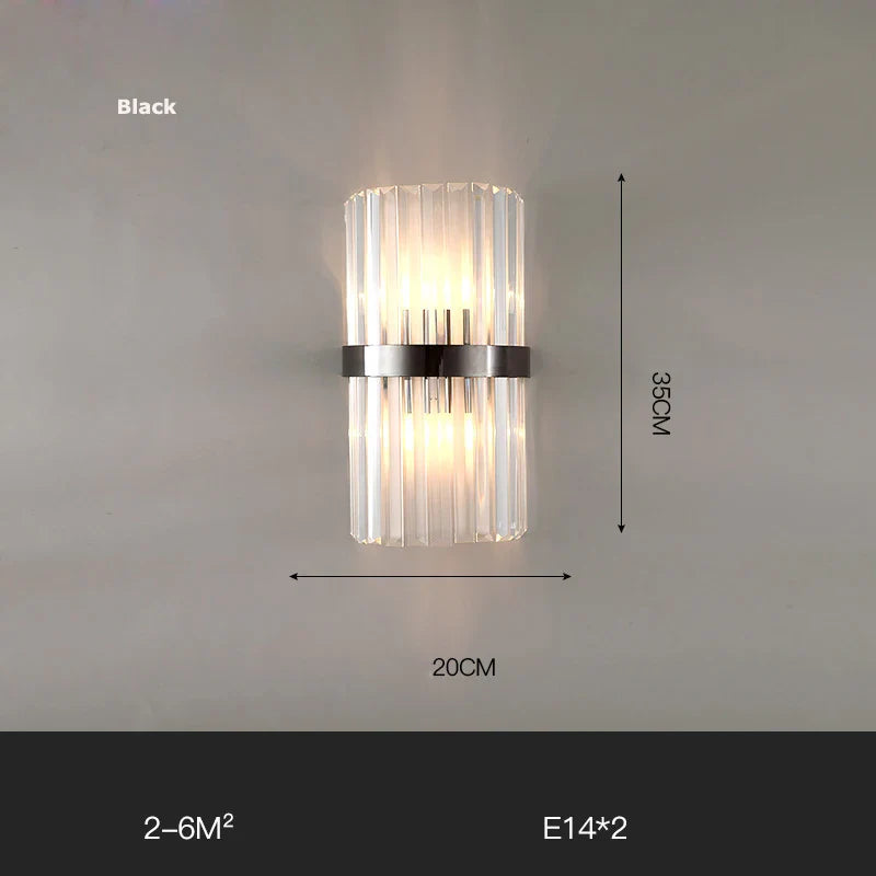 Afralia™ Gold Black LED Wall Sconce Light for Bedroom Corridor