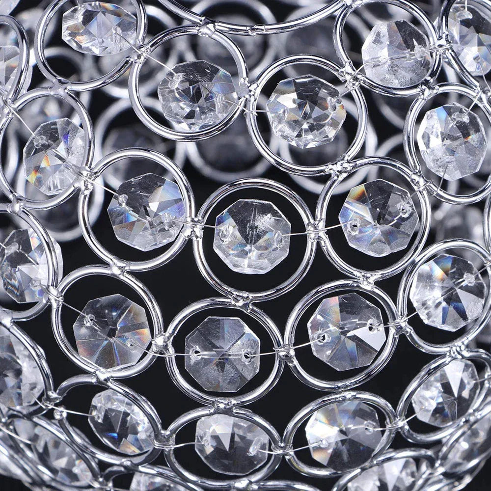 Afralia™ Crystal Ball Ceiling Light: Nordic Vintage LED Fixture for Home Living Room Kitchen Bar Loft