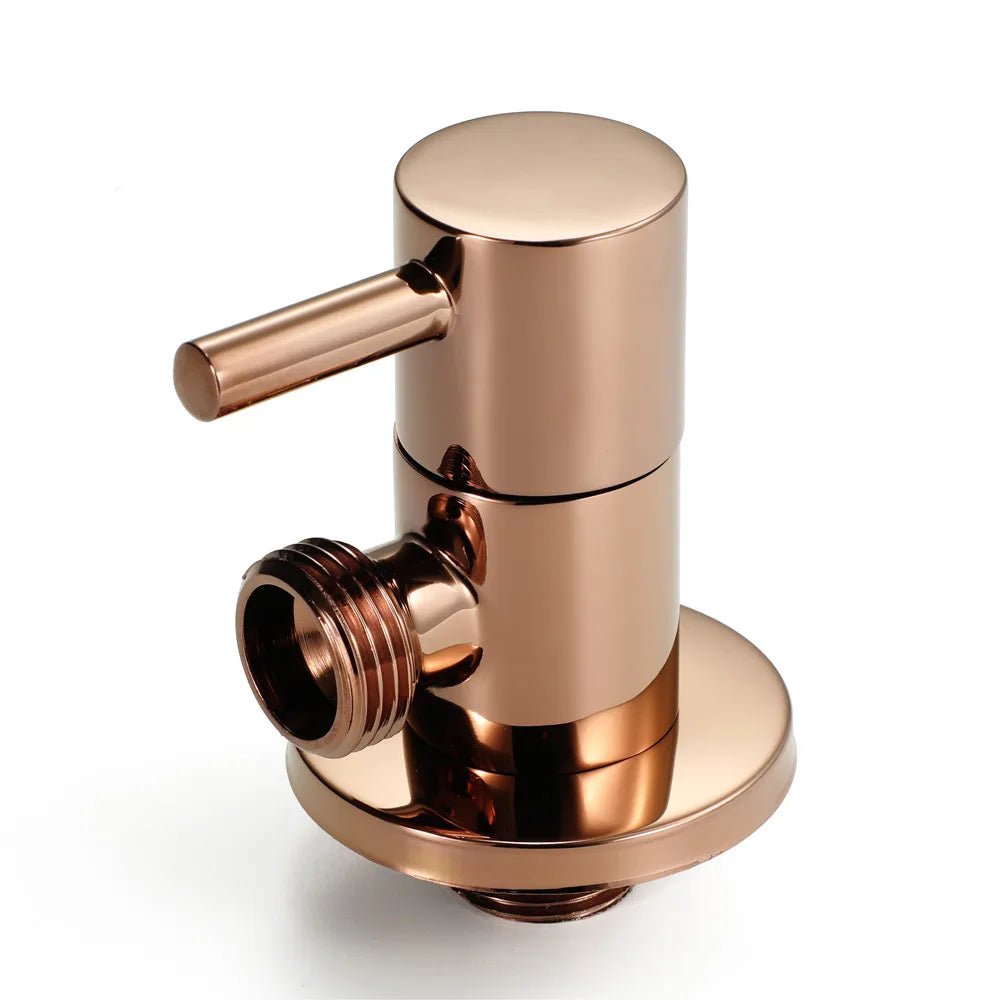 Afralia™ Brushed Gold Bidet Sprayer Kit with Copper Valve Set and Shattaf Shower Head