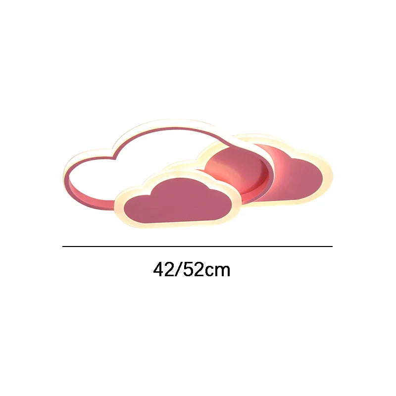 Afralia™ White Cloud LED Ceiling Lamp for Kids' Room Study & Bedroom décor