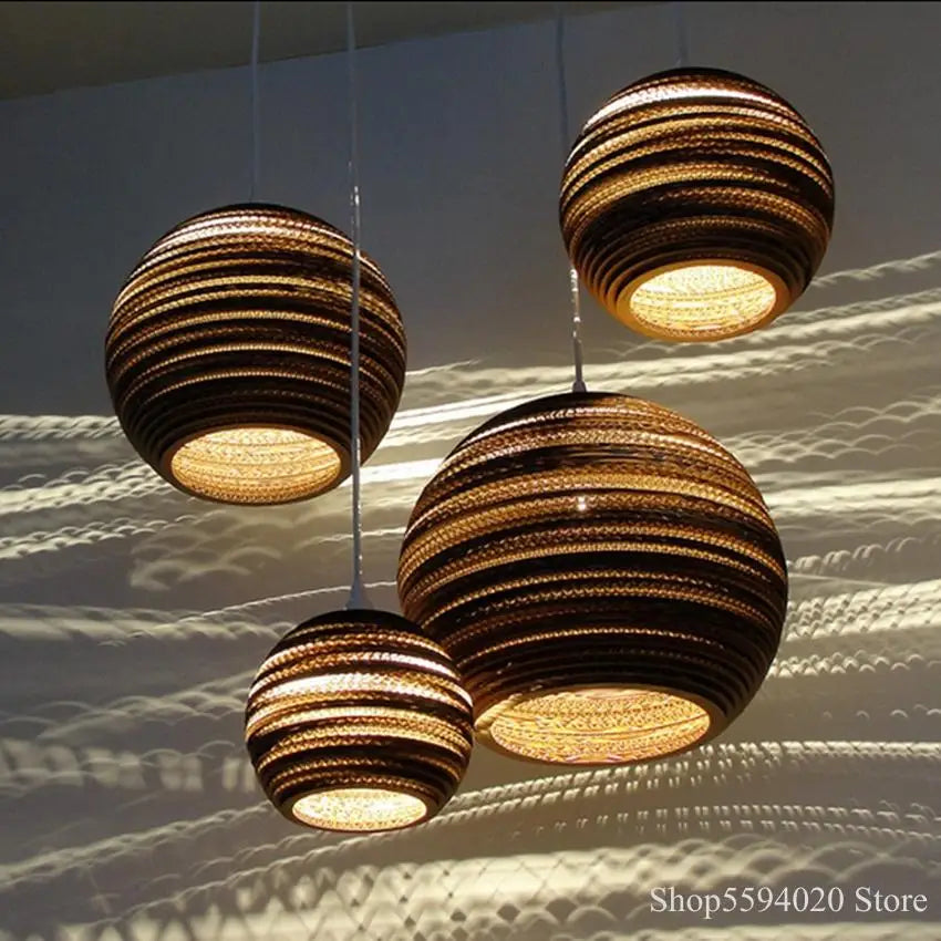 Afralia™ Chinese Paper Pendant Light for Restaurant Living Room, Southeast Asian Style
