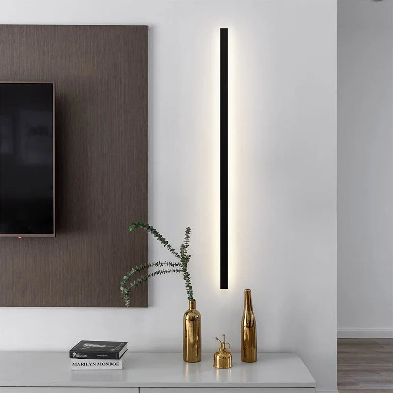 Afralia™ Modern Black Wall Sconce Bedroom Bedside Lamp for Living Room, Dining Room