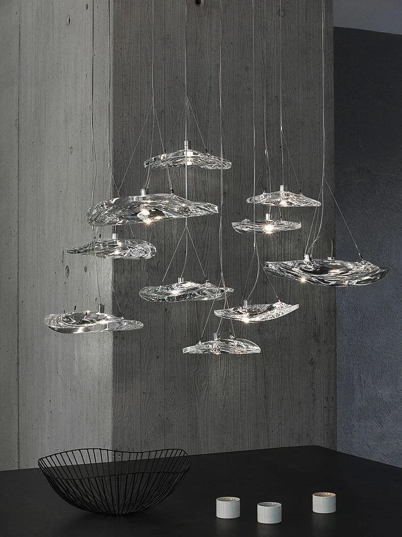 Afralia™ Glass Staircase Pendant Light for Restaurant, Bar, and Bedside Table