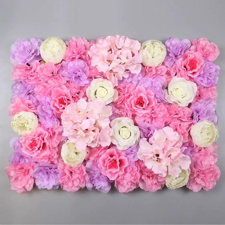 Afralia™ Silk Rose Fake Flower Wall Wedding Decoration Romantic Home Decor