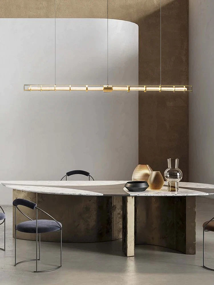 Afralia™ Glass Chandelier: Nordic Minimalist Dining Room & Office Decoration Lamps