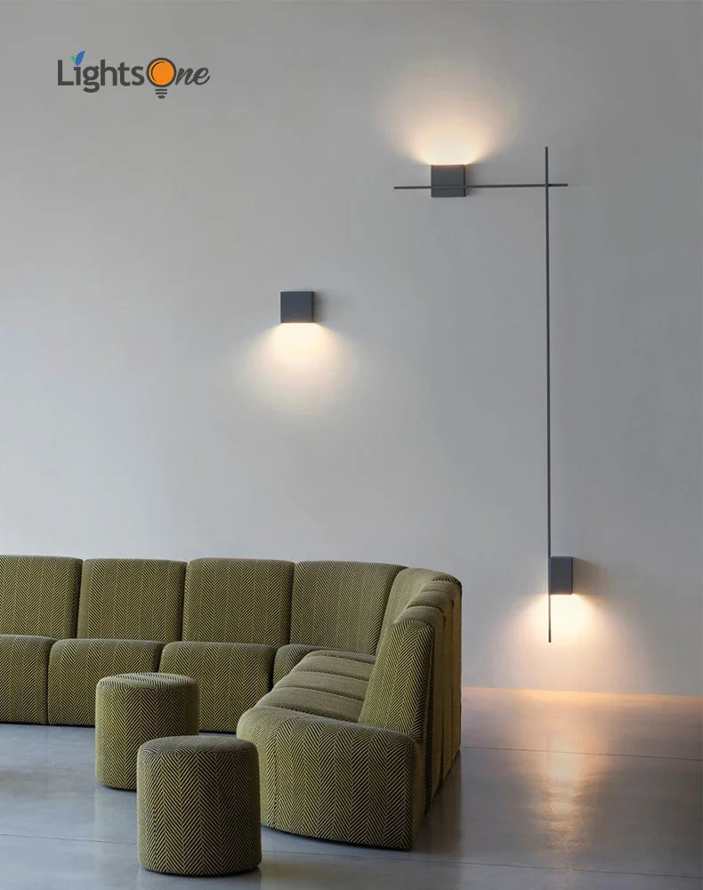 Afralia™ Modern Designer Wall Lamp Strip Light for Living Room & Hotel Aisle