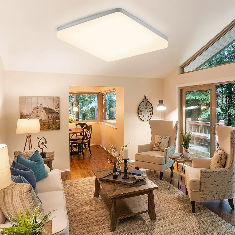 Afralia™ LED Ceiling Light: Modern Ultra-thin Panel, 6-48W, Surface Mounted for Living Room