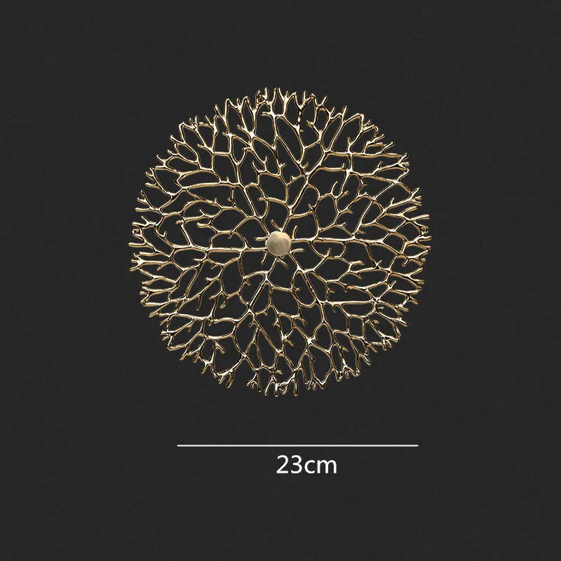 Afralia™ Metal Copper Lotus Leaf Fish Wall Hanging Home Decor