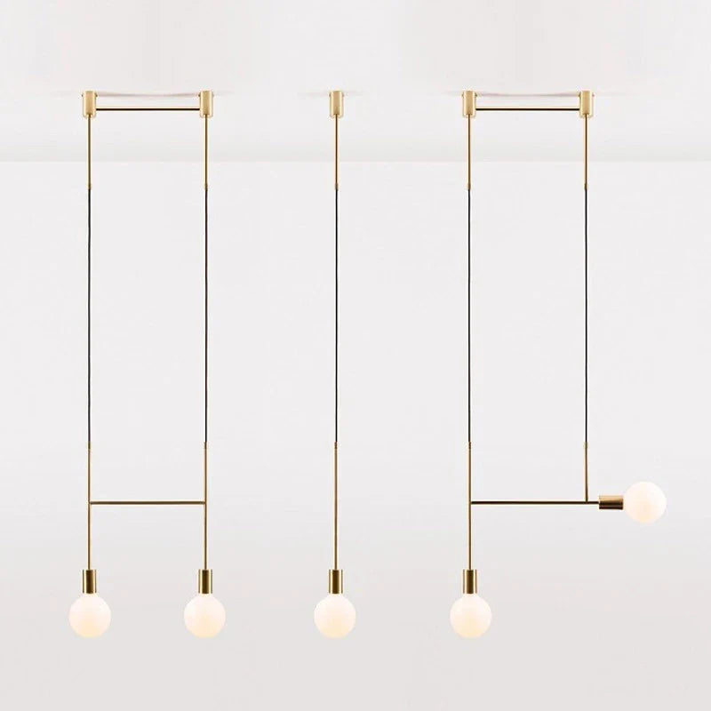 Afralia™ Black Rose Gold Long Tube Chandelier | Nordic Design for Cafe, Bar & Restaurant