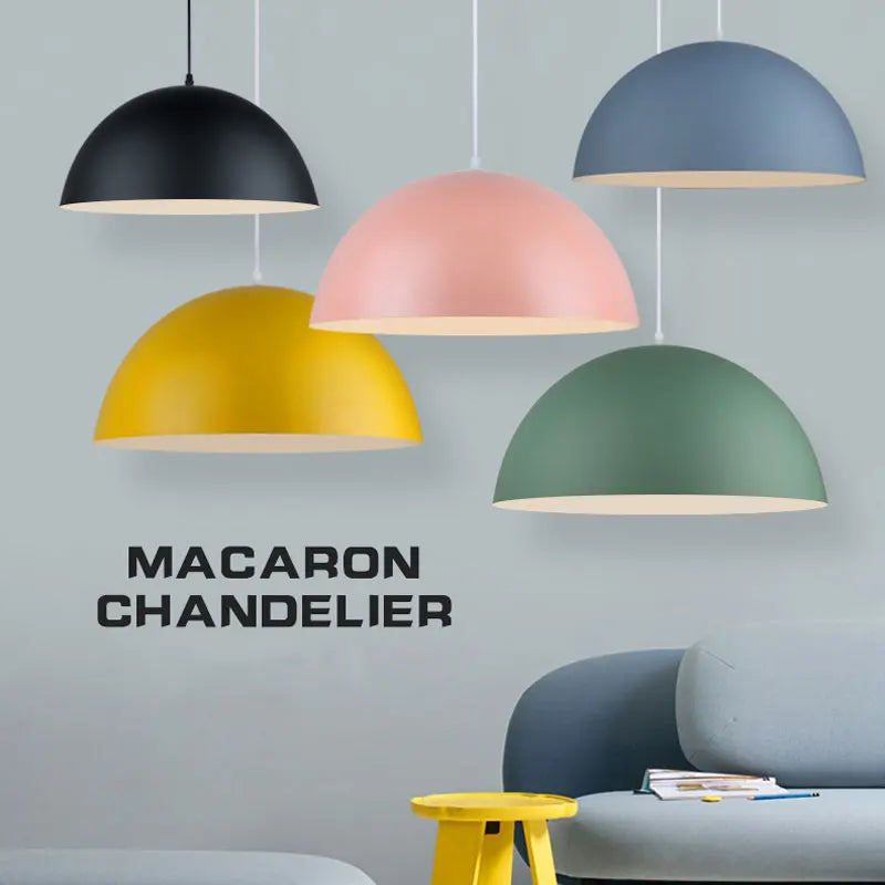 Afralia™ LED Macaron Pendant Lamp: Modern, Colourful, Perfect for Home, Study, Bedroom, Restaurant