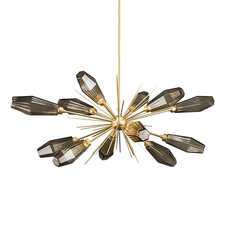 Afralia™ Glass Art Chandelier for Living Room, Bedroom, Study - Modern Minimalist Design