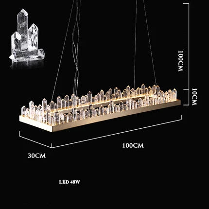 Afralia™ Dimmalbe LED Crystal High Ceiling Chandelier for Living Room