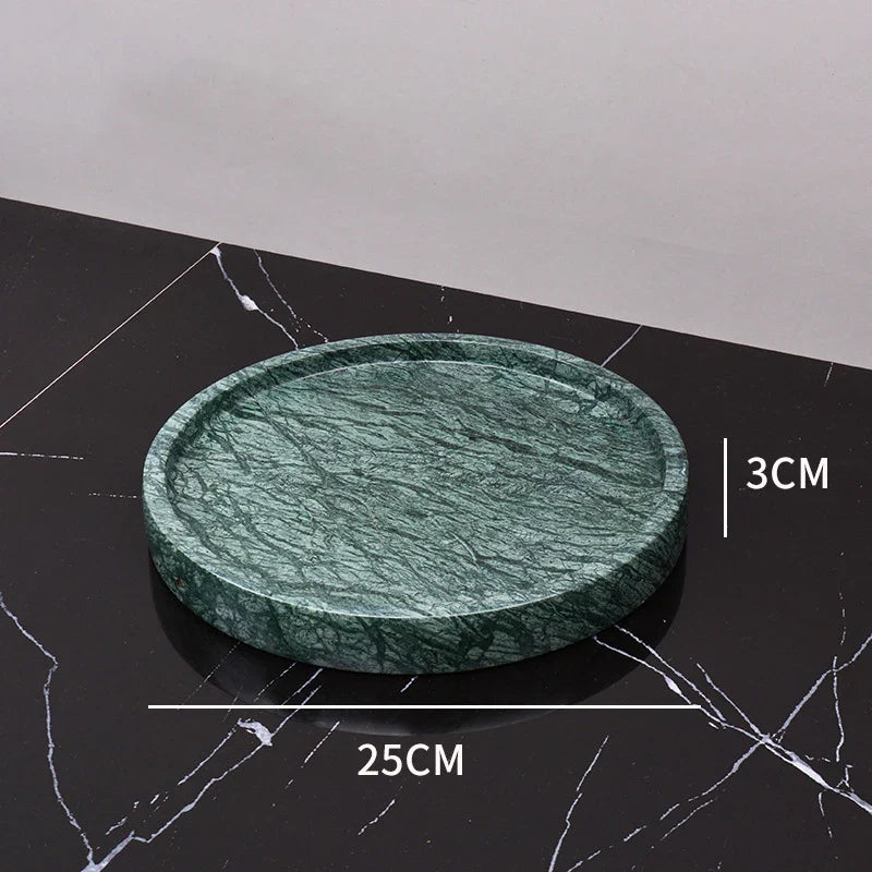 Afralia™ Dark Green Marble Bathroom Set - Nordic Light Luxury Tray Toothbrush Holder Soap Dispenser Kit