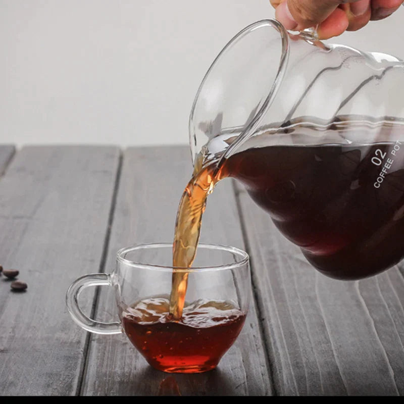 Afralia™ Cloud Shaped Glass Coffee Kettle Heat Resistant Teapot 360/600/800ml