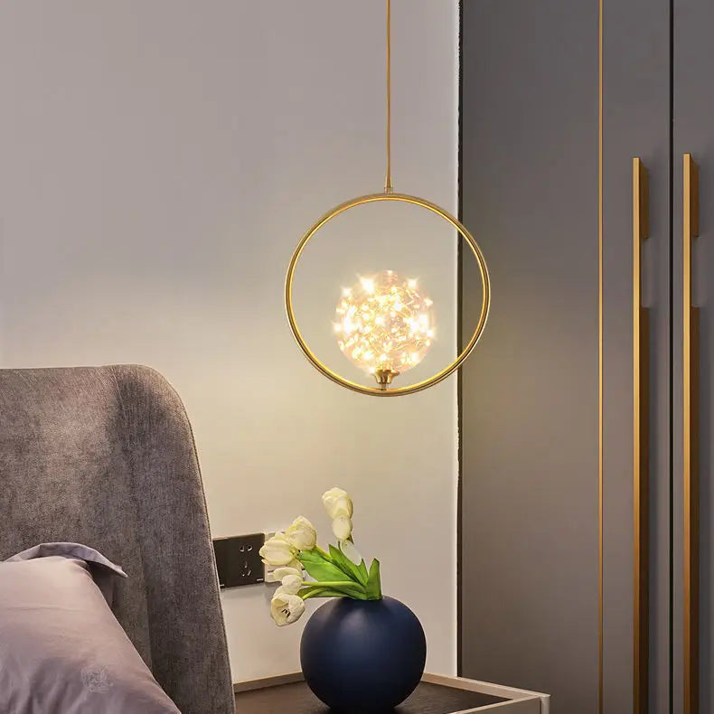 Luxury Glass Ball Pendant Light for Modern Decor by Afralia™
