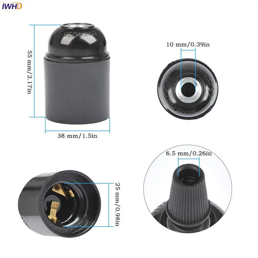 Afralia™ E27 Socket Bulb Holder Base Socket 110V-220V Vintage Lamp Holder