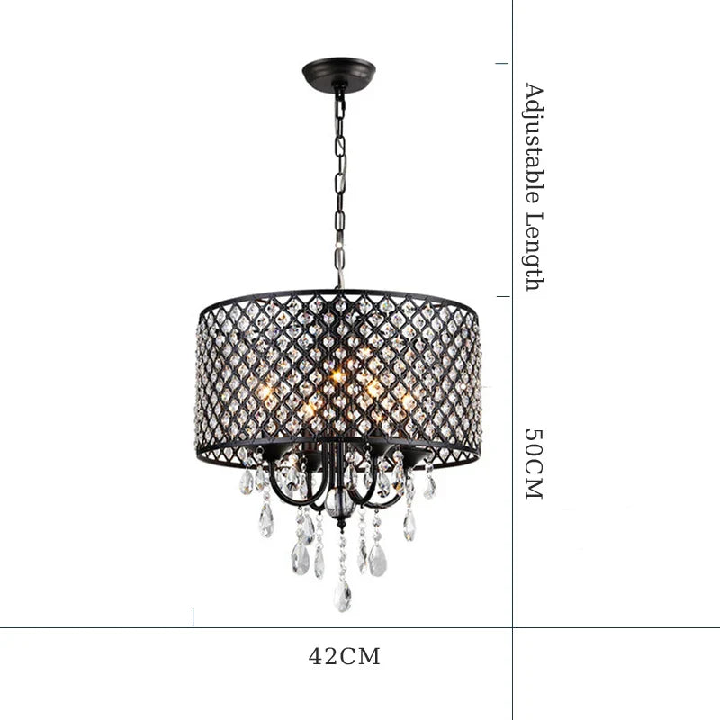 Afralia™ Crystal Pendant Light: Elegant Crystal Hanging Lamp for Dining Room and Restaurant