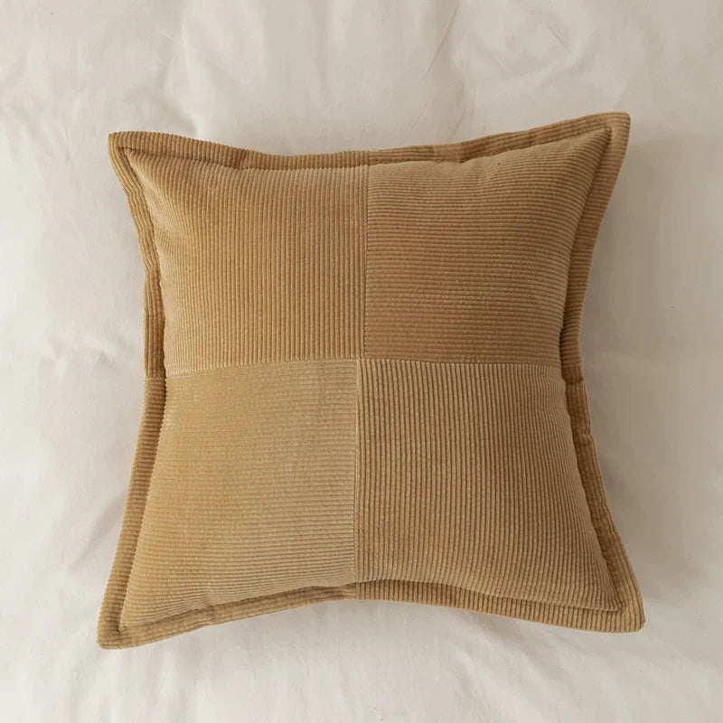 Afralia™ Corduroy Pillow Cover 45x45cm Modern Soft Solid Cushion for Home Sofa Bed