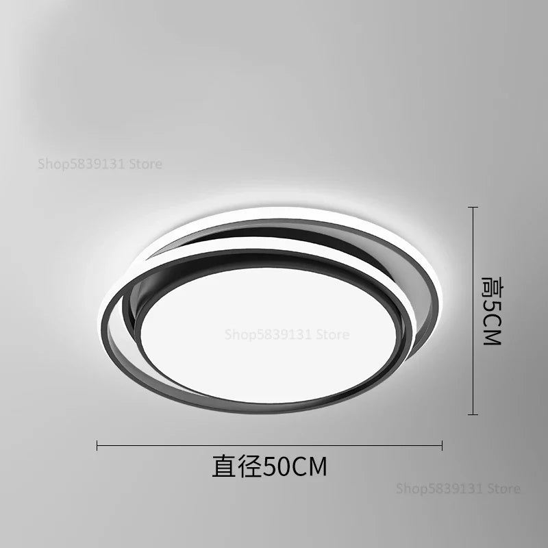 Afralia™ Geometry LED Ceiling Light: Modern Nordic Light Luxury for Living Room Decor