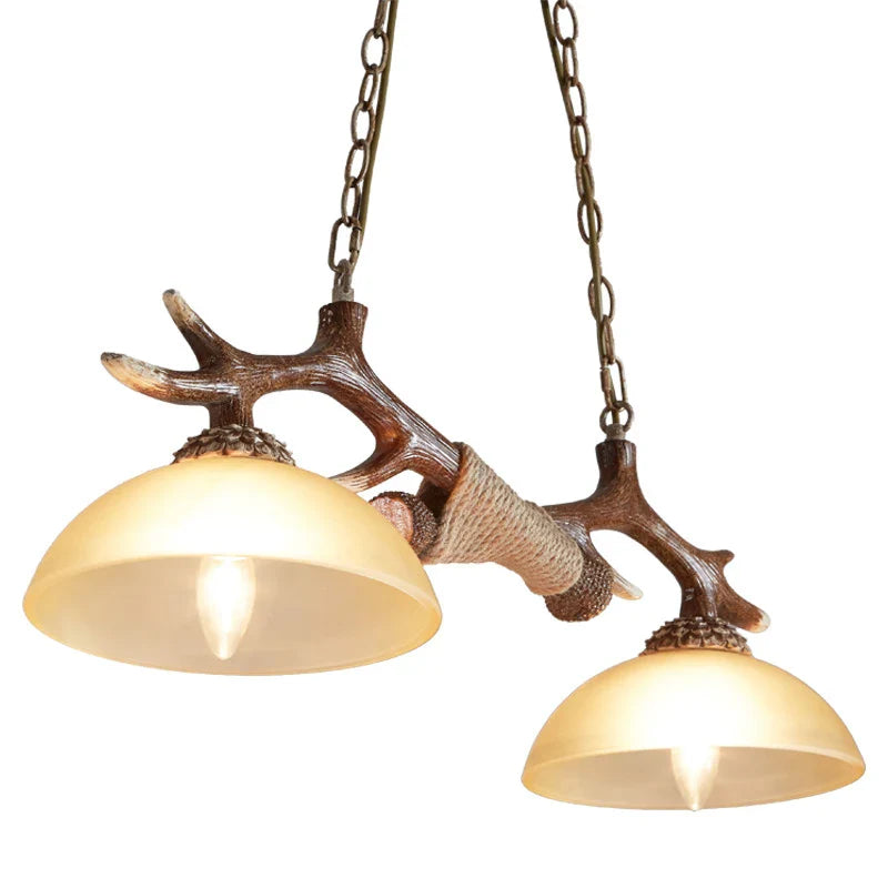 Afralia™ Antler Resin Chandelier: Nordic Pendant Light for Living/Dining Room, Bar, Cafe