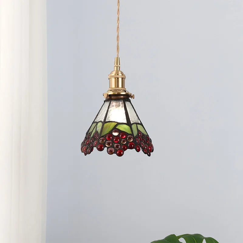 Afralia™ Nordic Glass LED Pendant Lamp for Cafe Bedroom Restaurant, Japanese Style