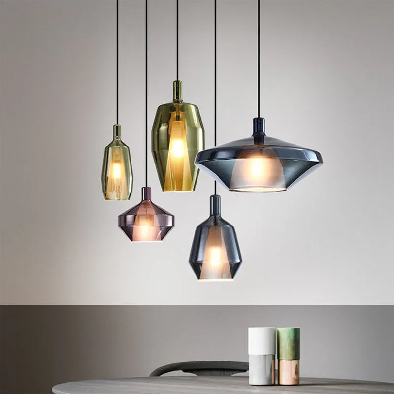 Afralia™ Glass Pendant Lights for Home Art Decor and Coffee Bar, Nordic Style Kitchen Island Lighting.