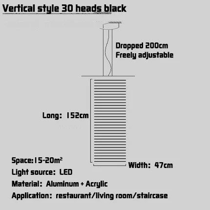 Afralia™ LED Fishbone Pendant Chandelier for Modern Nordic Decor