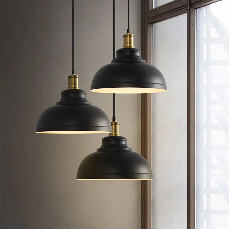 Afralia™ Vintage Industrial Pendant Lamp for Home Kitchen Living Room Decor