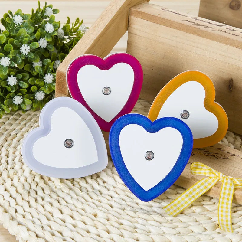 Afralia™ Heart-Shaped LED Night Light with Wireless Sensor Control for Bedroom & Living Room