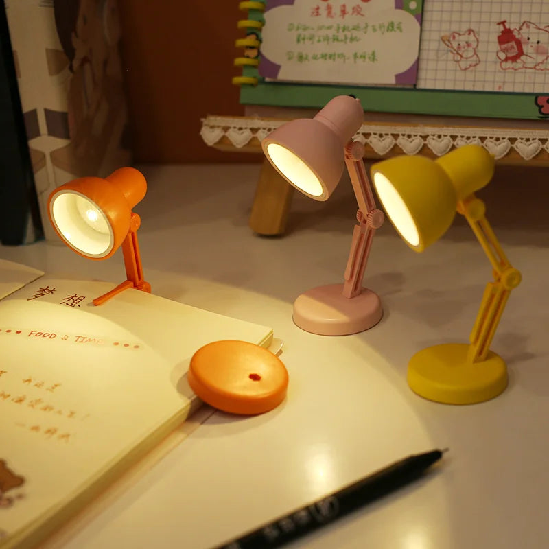 Afralia™ LED Mini Desk Lamp with Clip, Foldable Design, Magnetic Base, Eye Protection, for Bedroom & Study