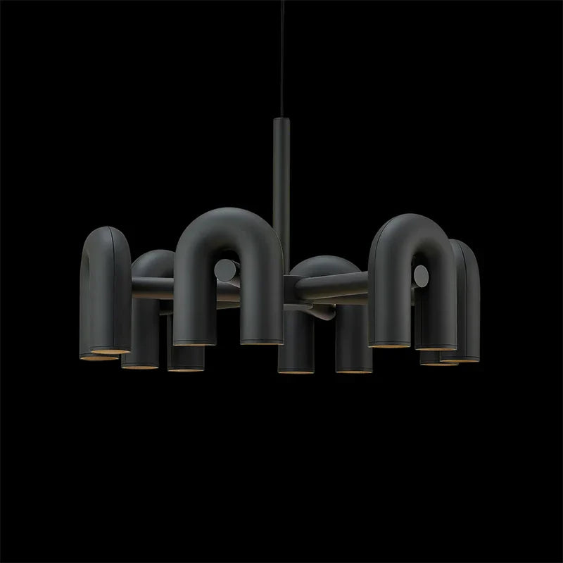 Afralia™ Cirkus LED Metal Chandelier for Kitchen Dining Living Room Bedroom Art Decor