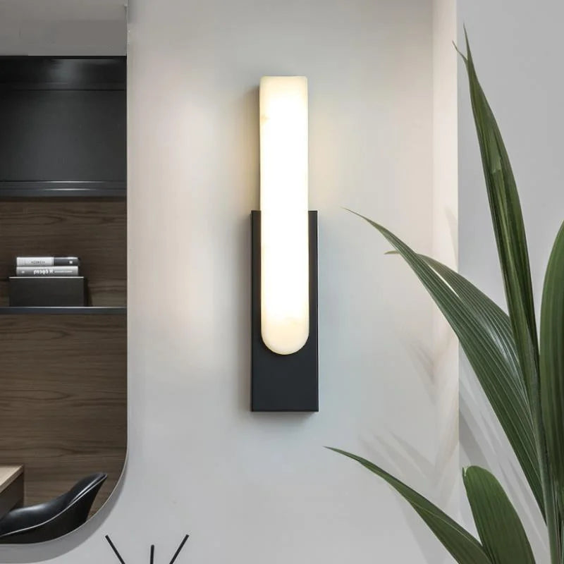 Afralia™ Marble Wall Lamp: Golden Luxury Home Decor Sconce for Living Room, Bedroom, Hotel