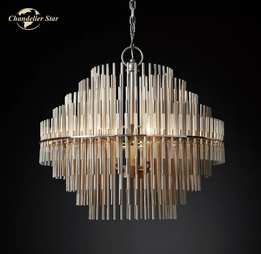 Afralia™ Emile Round LED Chandelier for Dining & Living Room Lighting