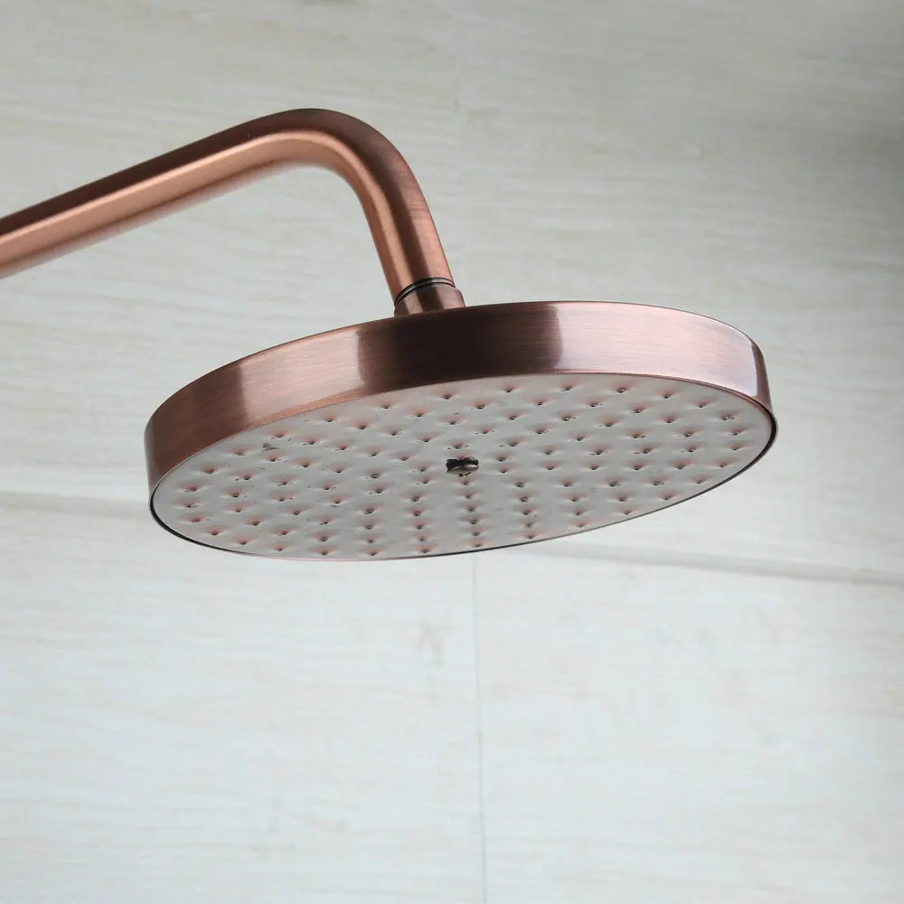 Afralia™ Rose Gold 3-Function Shower Set with Rain Shower Head and Hand Shower