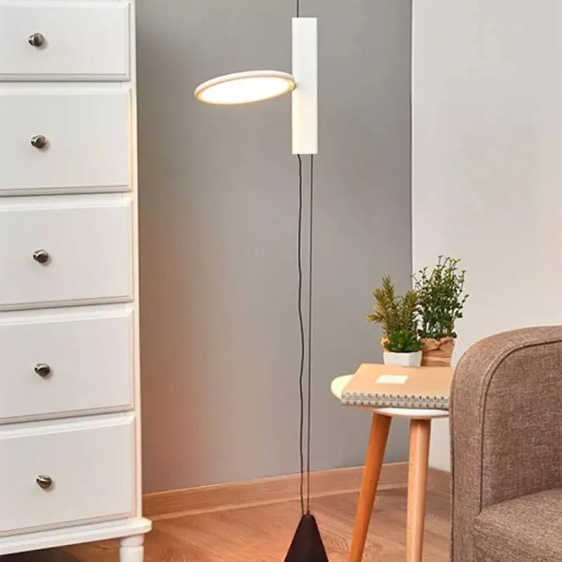 Afralia™ Modern White LED Pendant Light for Living Room, Bedroom, Reading - Designer Nordic Style