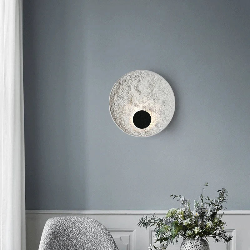 Afralia™ Circle Wall Lamps: Nordic Loft Style Resin Art Sconces for Indoor Lighting