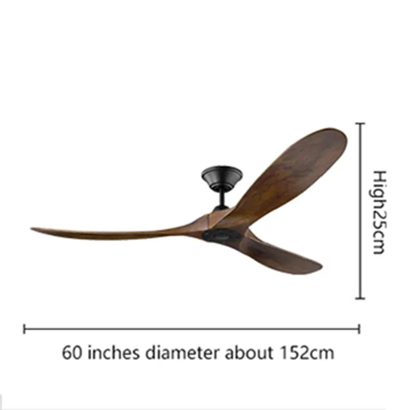 Afralia™ Industrial Vintage Wooden Ceiling Fan with Remote Control