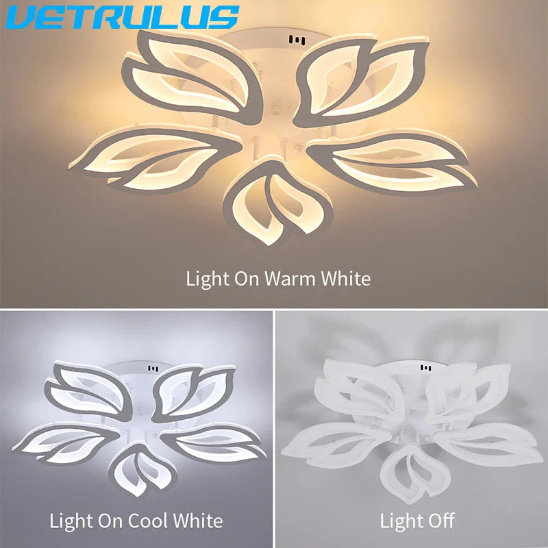 Afralia™ Geometric Acrylic LED Ceiling Chandelier for Modern Nordic Decor