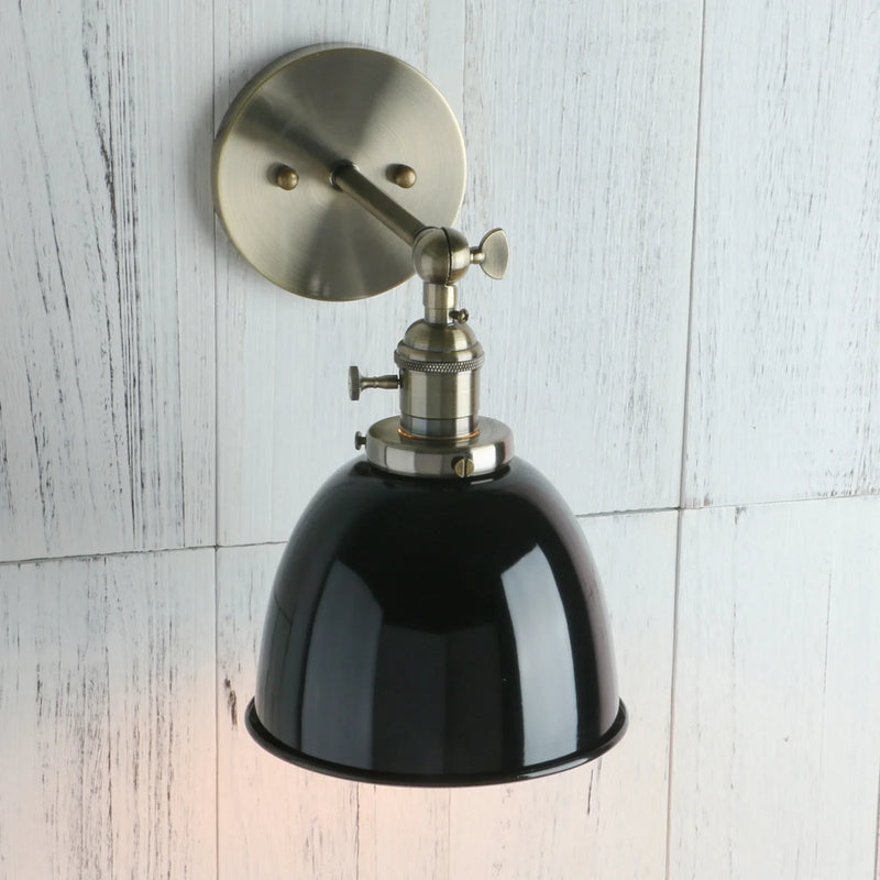 Afralia™ Industrial Black Wall Sconce 6.5'' Modern Stair Light Fixtures