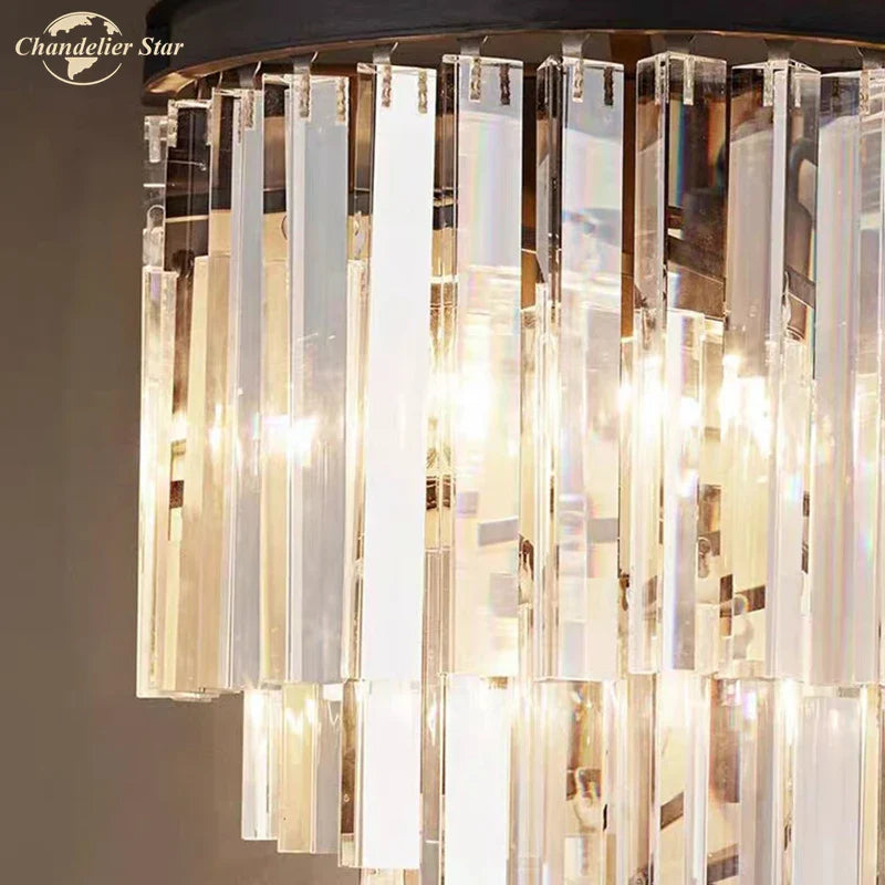 Afralia™ Crystal Wall Lamp: Postmodern Luxury for Bedroom, Living Room, Hotel - Creative Indoor Lighting